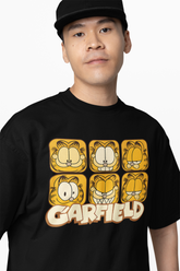 Garfield Faces Oversized T-Shirts